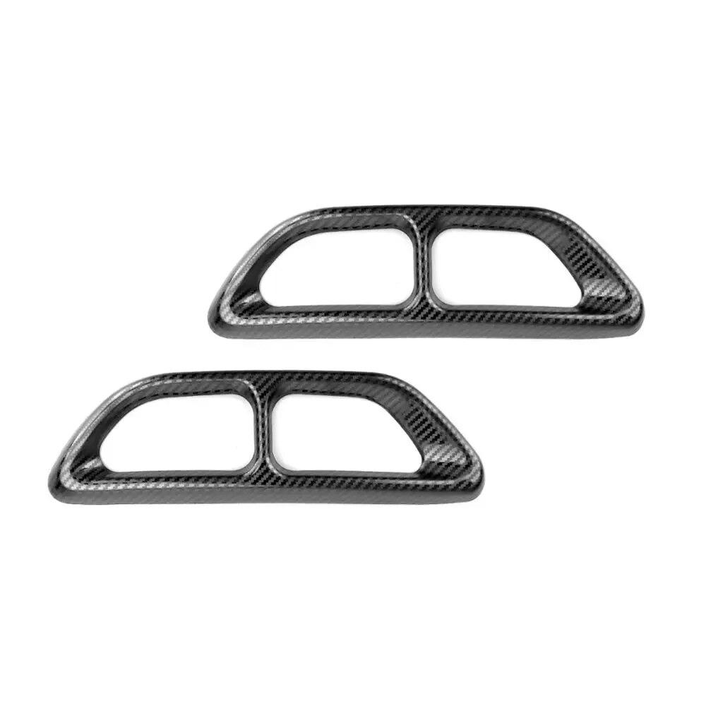 For Honda Accord 10th Gen Exterior Rear Exhaust Muffler Tip End Pipe Decorate Cover Trim Sticker 2018   Car Accessories