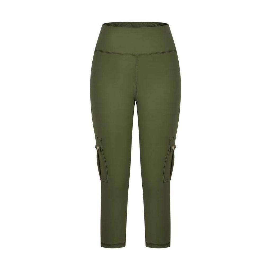 Women's Pocket Workout Fitness Pants High Elastic Tight Yoga Pants Running Pants