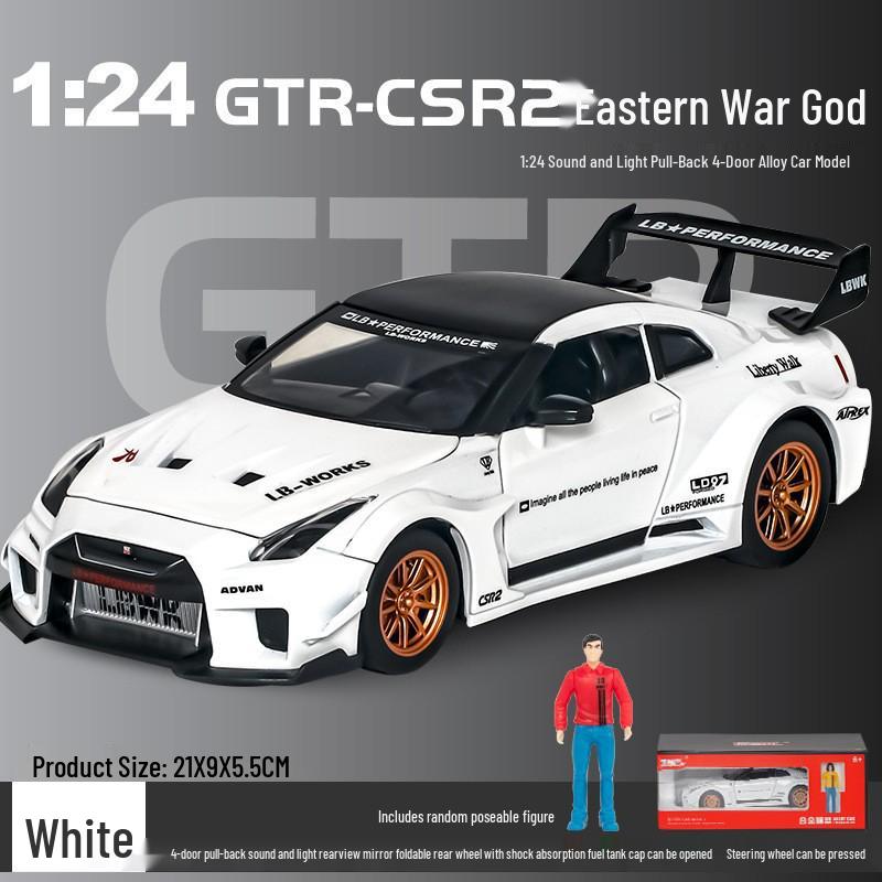 1:24 G63 Alloy Off-Road Toy Car, Six-Doors Open, Light & Sound, Pull-Back Action for Kids