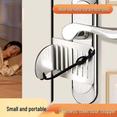 Women's Safety Anti-Theft Door Stopper - Home and Hotel Door Jam Blocker