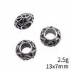 Bead Pendant Accesories Macroporous Big Hole Beads Loose Spacer Accessories Parts Metal Beads Accessories For Women