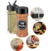 Butterfly Flip Spice Dispenser - Premium PET Spice Bottle with Double Flip Lid, Large Capacity Kitchen Seasoning Jar