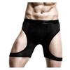 Men's Sports Running Underwear Anti-Wear Leg Ice Wire Hollowed Out Boxer Pants Extended Tight Boxer Pants