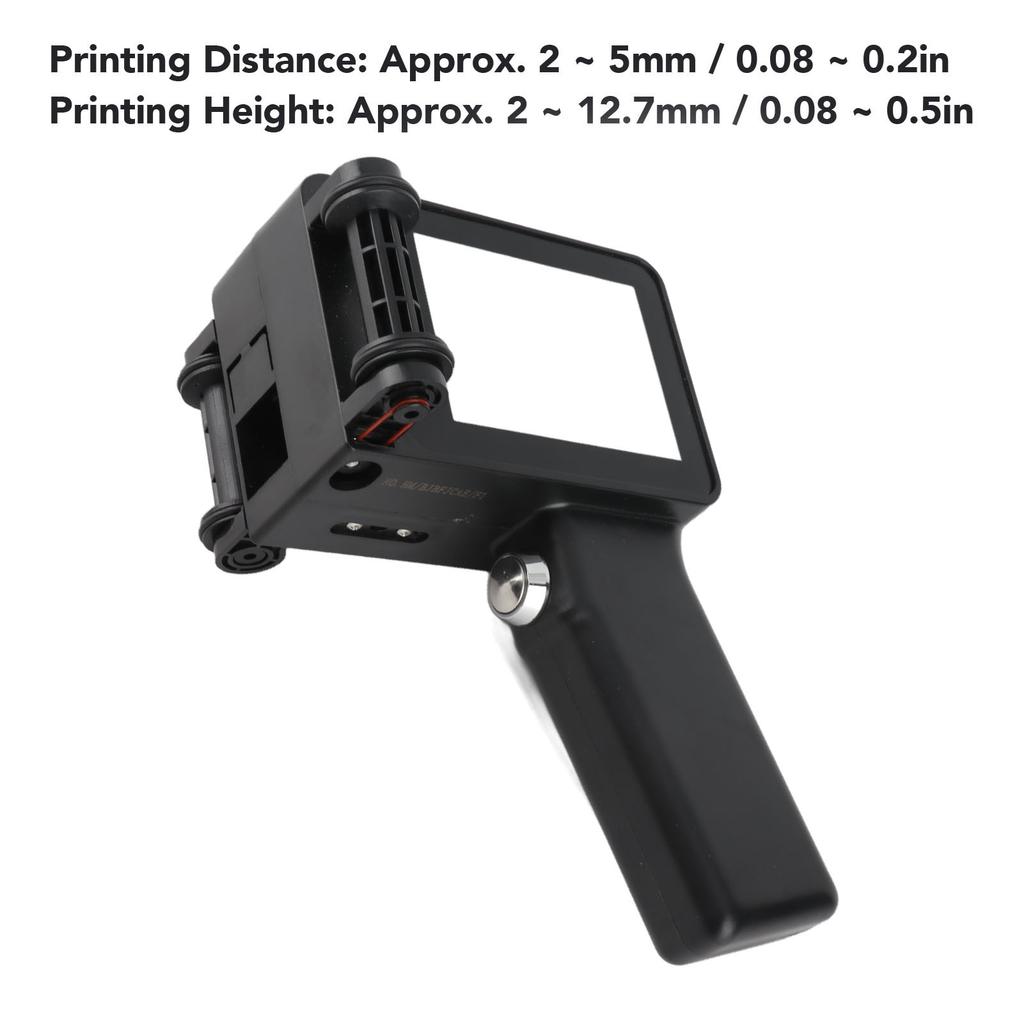 Ink Printer Portable Inkjet Printer Simple UI Interface 1500mAh Battery Comfortable Grip for Wood Metal Plastic for Number