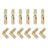 12pcs Invisible Brass Barrel Hinges 20x4mm Concealed Hinges DIY Keepsake Box Cabinet Door Barrel Hinges