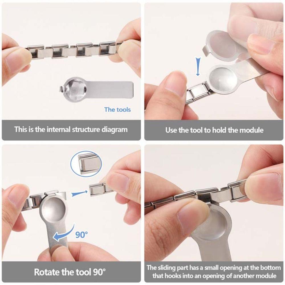 Stainless Steel Bracelet Module DIY Jewelry Charm Bracelet Link Bracelets Making Tool  Women Girl