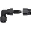 6AN 90 Degree Hose End Fitting Elbow Low Profile Forged Swivel Aluminum Black