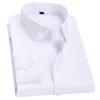 Men's Slim Fit Long Sleeve White Shirt - Stylish Formal Autumn Trend
