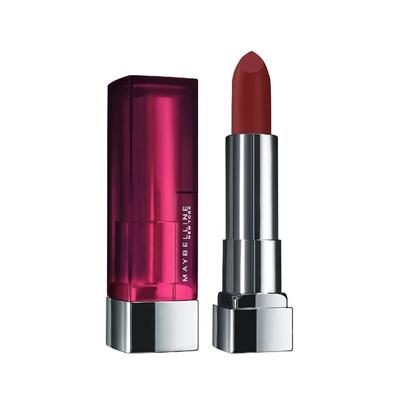 New York Color Sensational Creamy Matte Lipstick 3.9g Pack of 1 Intense 696 Burgundy Blush Hydrating Lipstick