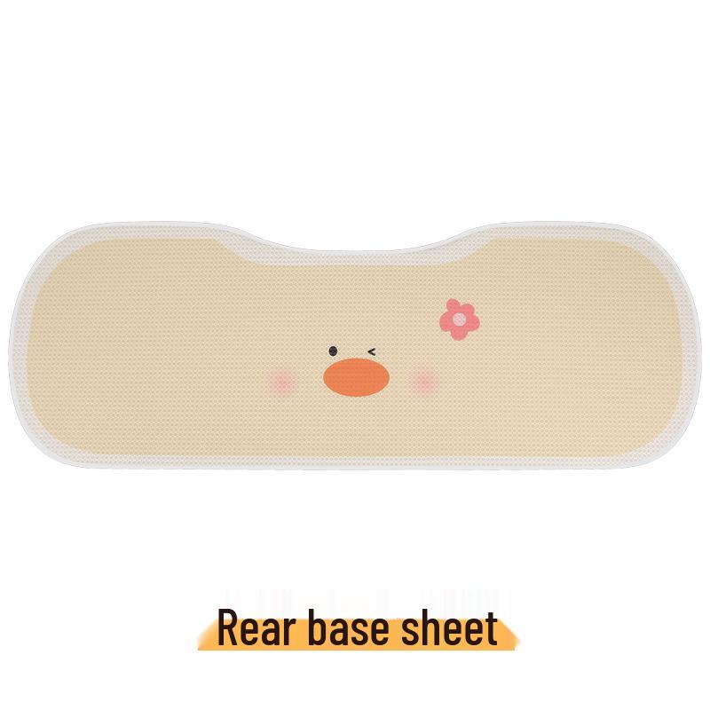 Urocza Kreskówkowa Poduszka na Fotel Samochodowy z Motywem Kaczki dla Mazda 3, Axela, CX30, CX - Letni Wzór z Siatki