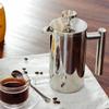 350/800/1000ml French Press Double-Wall 18/10 Stainless Steel Mirror Finish Coffee/Tea Maker With Filter Large Capacity Manual Cafe Maker