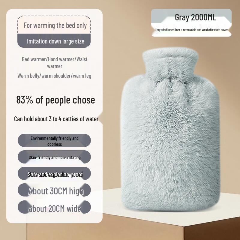 Fumade Faux Fur Hot Water Bottle Hand Warmer