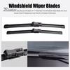 Vehicle Windshield Blades 2Pcs Wiper for Geely Boyue 2018-2025, 24"+17" Beamless Front Quiet Smooth Wiping Set, Durable Direct Fit Replacement