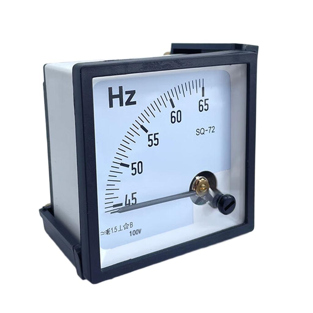 Power Frequency Meter 45-65Hz Wide Voltage 100V 220V Compact Design Plastic Suitable For Home Industrial Commercial Use