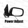 For Toyota Corolla 2009 2010 2011 2012 2013 Right Side  Black Painted Rear 3 P Mirror Assembly