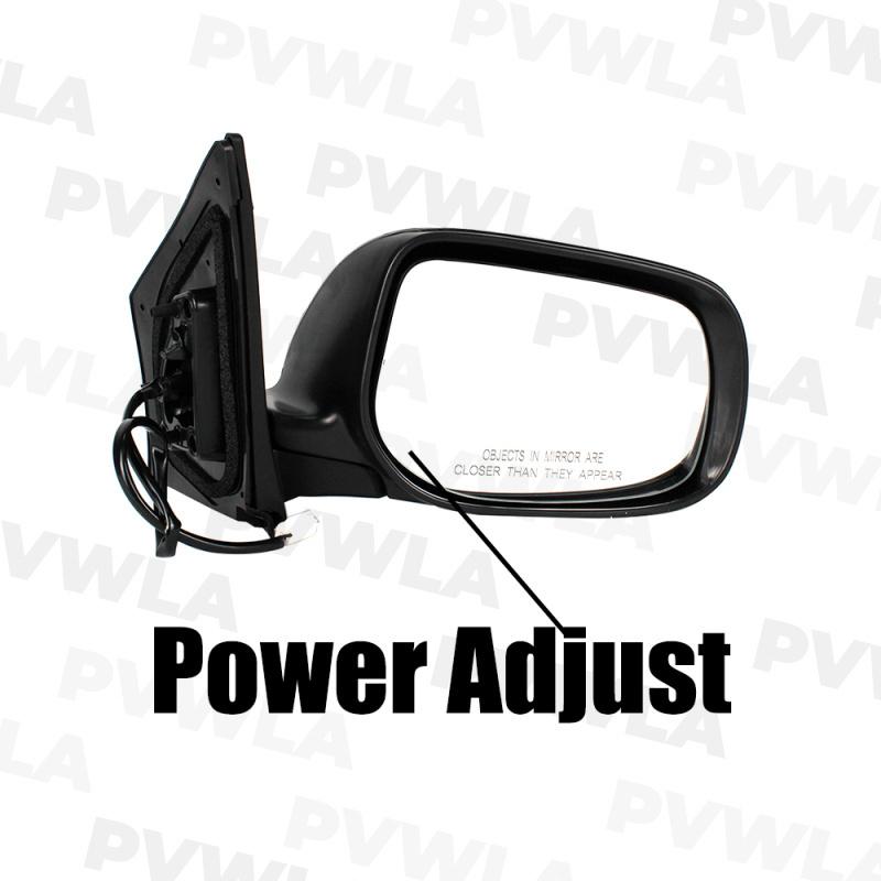 For Toyota Corolla 2009 2010 2011 2012 2013 Right Side  Black Painted Rear 3 P Mirror Assembly