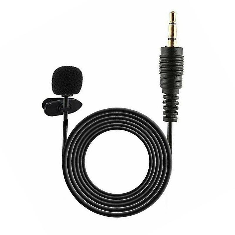 3.5mm Clip On Lapel Mini Microphone Hands Free Wired Mic Lavalier