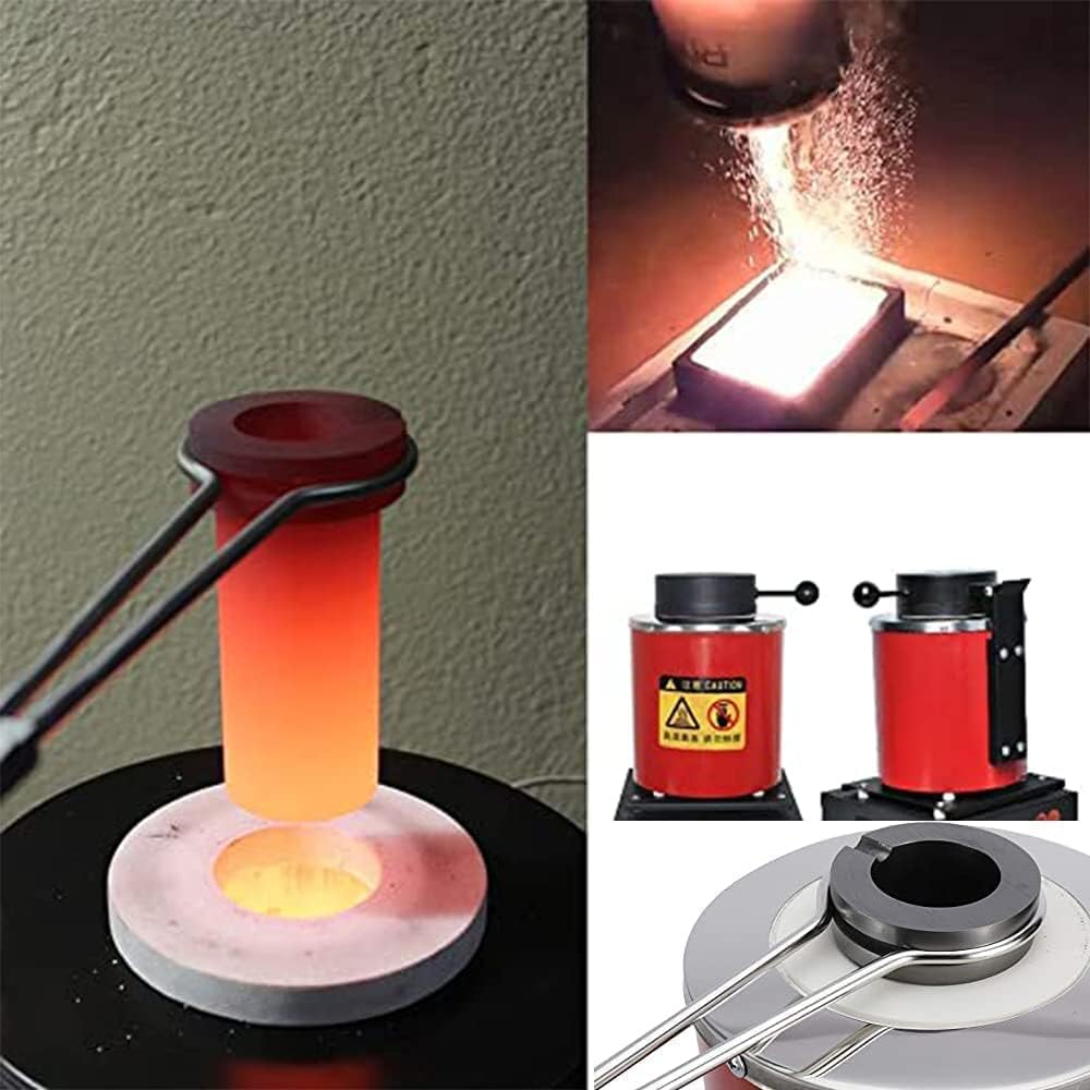 Cnstzbc Electric Melting Furnace Digital Metal Melting Furnace Digital Temperature Control Melting Furnace Jewelry Casting Machine Insulated Cover