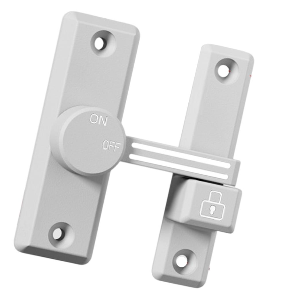 Sturdy Zinc Alloy Materials 90/180 Degree Bolts Lock for Enhances Security in Bedrooms Bathrooms and Storage Room