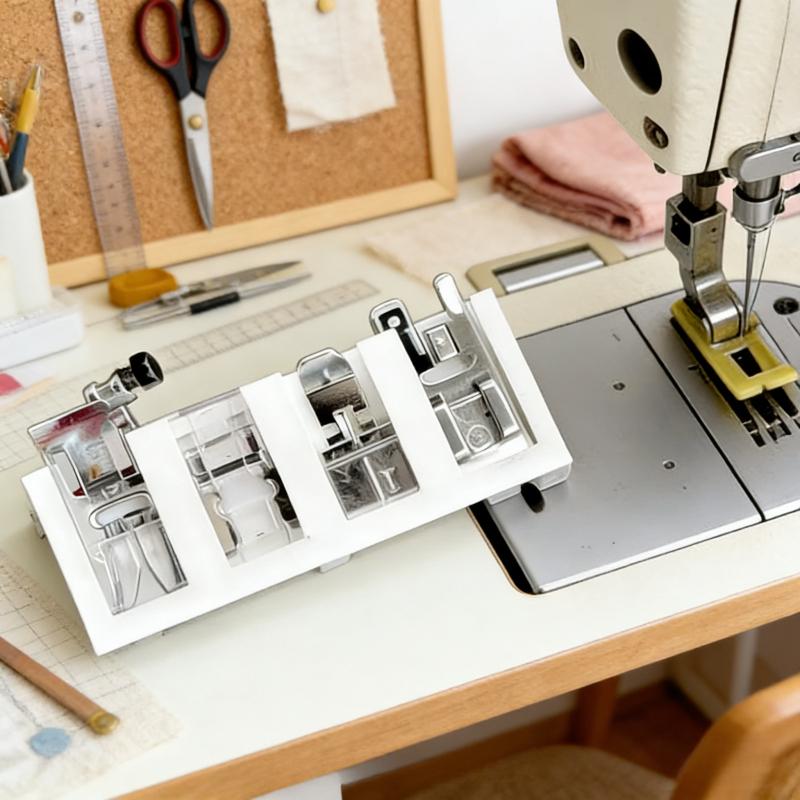 1PCS Sewing Machine Presser Foot Storage Rack, Fits 0.669in/17mm Feet, Universal for Home & Industrial Sewing Machines, Sewing C