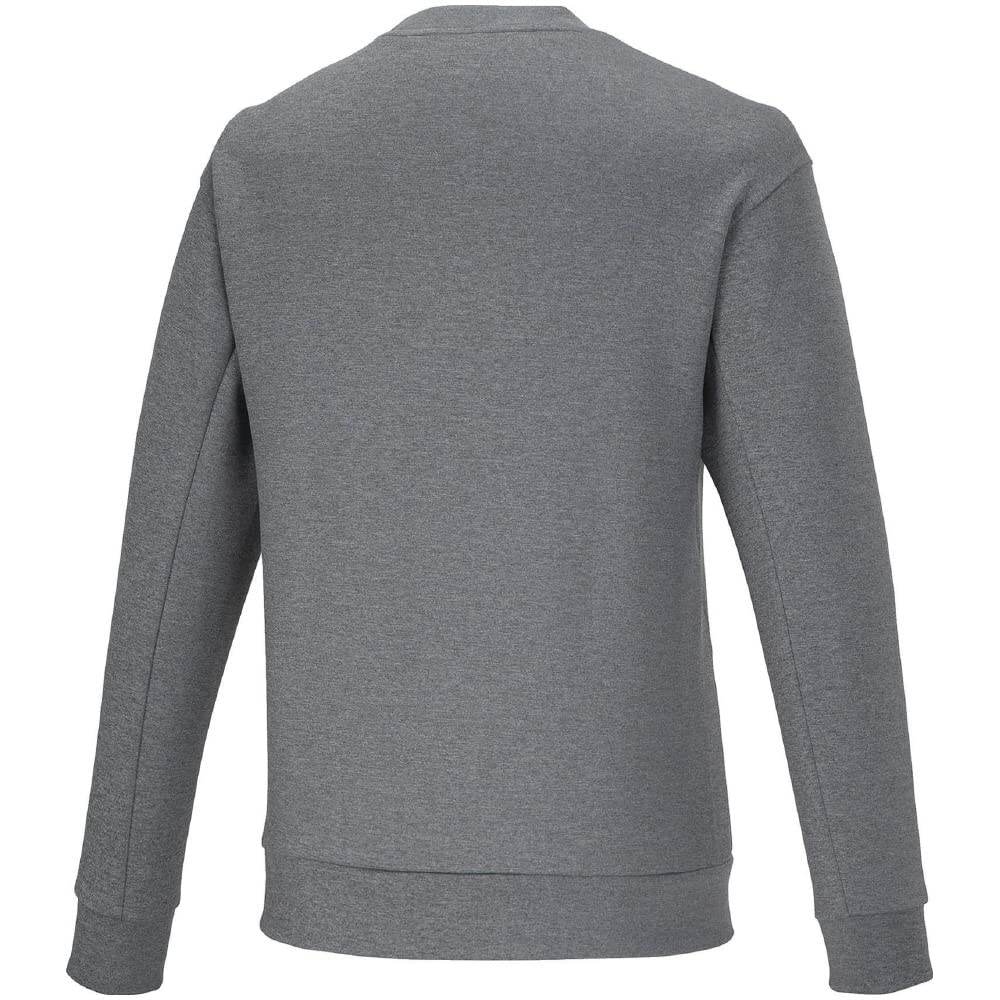 Mizuno Stretch Sweat Crew Neck Training Jersey for Easy Heather Size Medium Movement, Gray, 32MCA052,