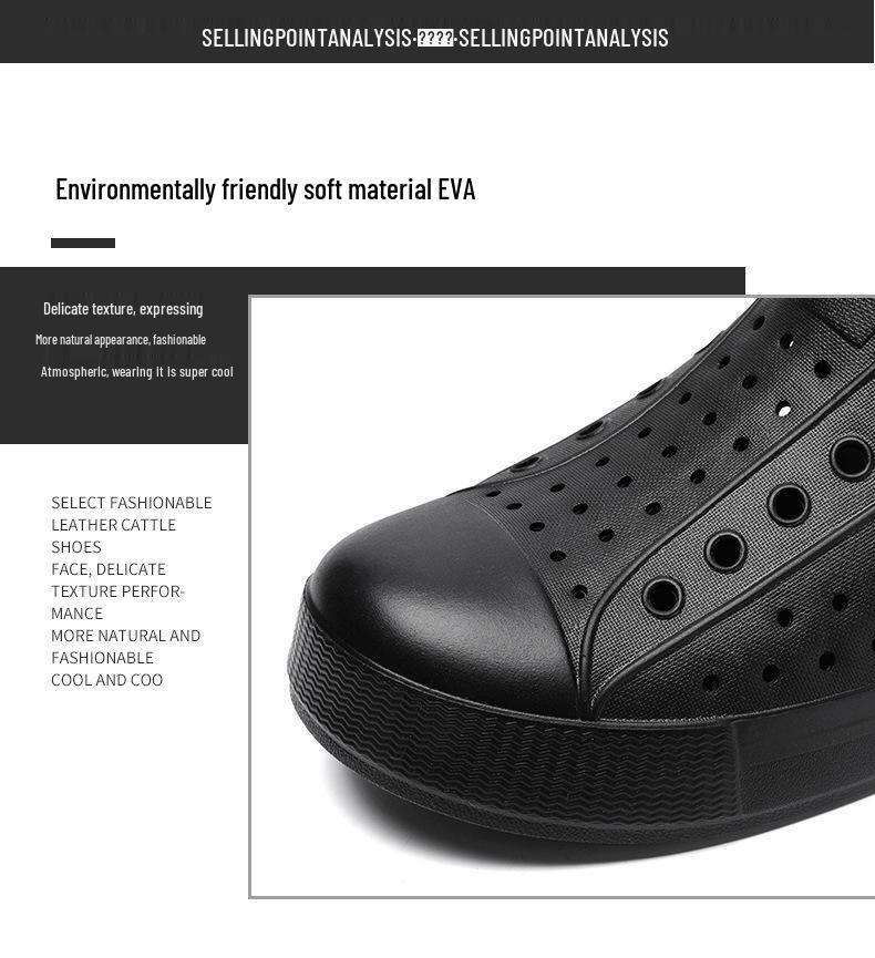 Sandalias de Verano con Agujeros LUCHI: Zapatos Casuales Transpirables, Antideslizantes, de Suela Suave, Resistentes al Agua para Hombres y Mujeres