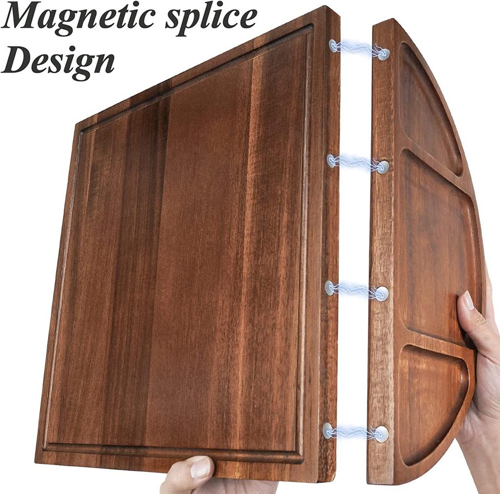 Wooden Steak Splicing Chopping Board Home Semi-circular Tray Western Bread Cheese Plate Kitchen Cutting Chopping Board