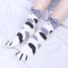 Thick Women Soft Warm Plush Coral Velvet Socks Cat Paw Floor Socks Sleeping Socks