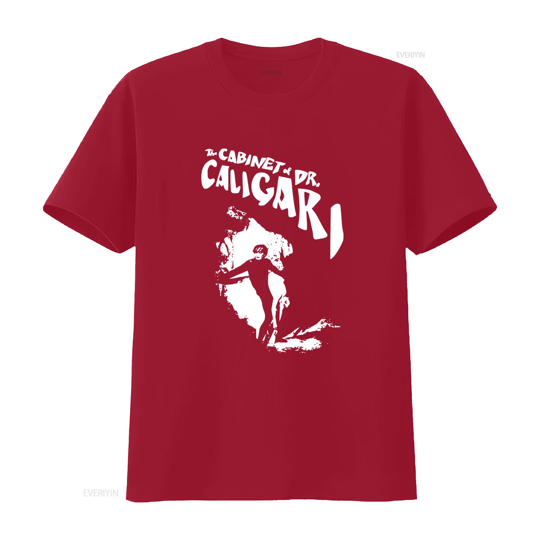 The Cabinet of Dr Caligari Limited Edition Classic Black Tribute T Shirt vintage Washed Breathable Unisex Stylish homme S