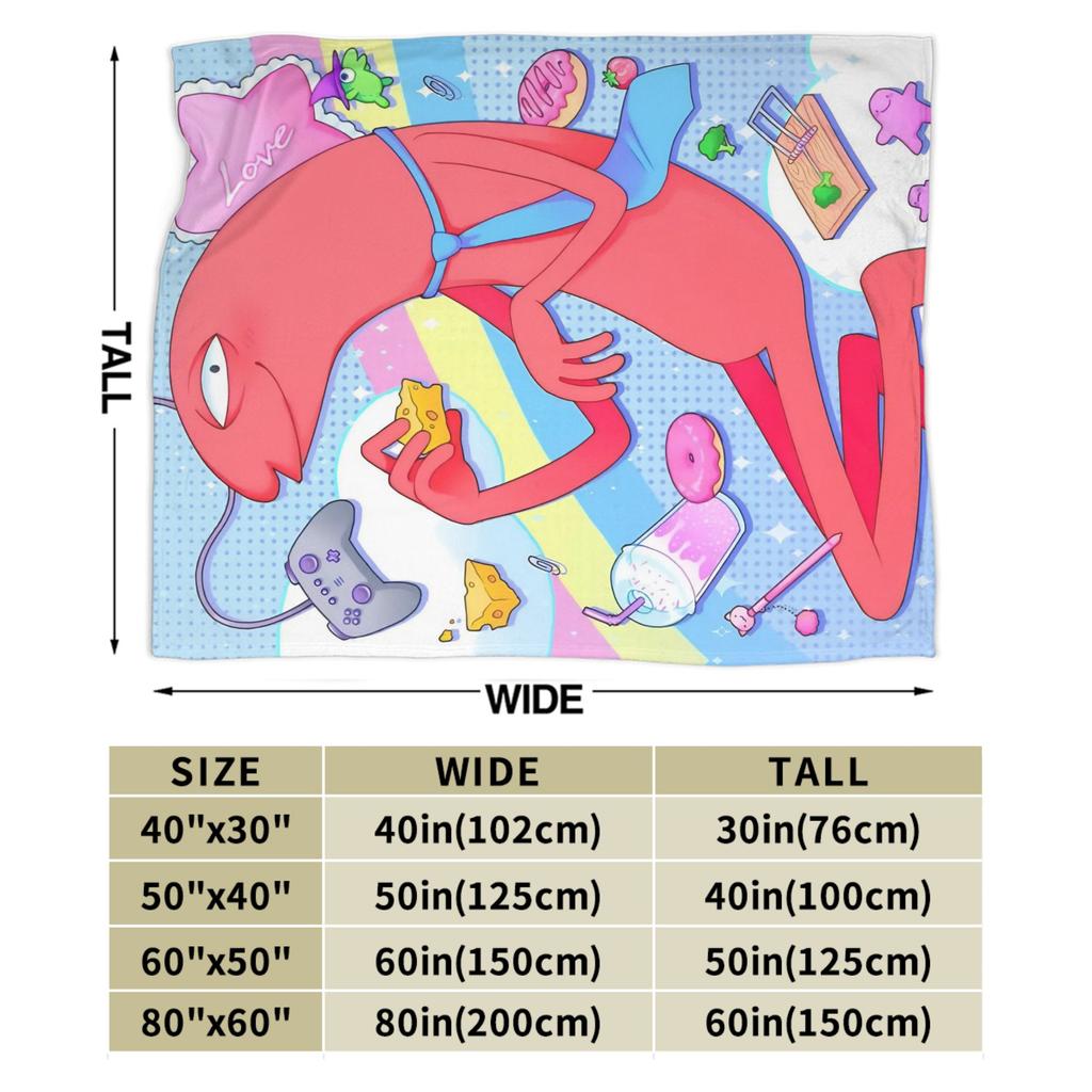 Smiling Friends Pim and Charlie Blanket Multiple Sizes Soft and Lightweight Throw Blankets for Sofa Couch and Bed