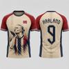 Maglia da Calcio Commemorativa Haaland per Uomo o Bambino Maglia Sportiva da Calcio per Allenamento all'Aperto, Corsa e Attività Sportive