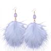 Fantasie Persönlichkeit Feder Ohrringe Feder Elegante Lange Quaste Temperament Alle Bauen Ohrringe