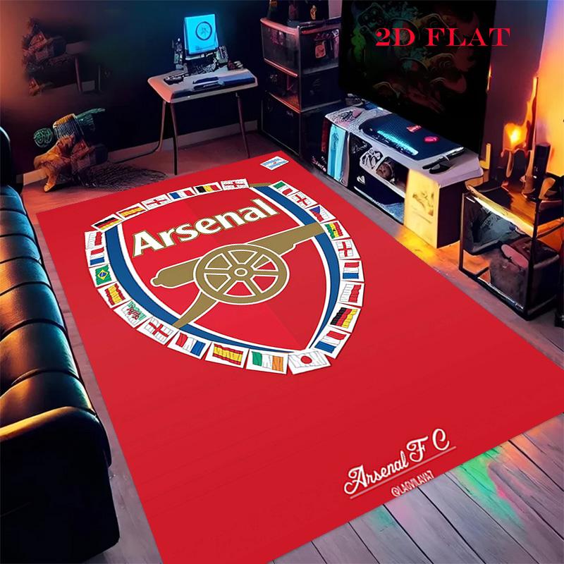 Arsenal logo Carpet Rug for Living Room Bedroom Home Sofa Decoration,Kids play Nonslip Floor Mat