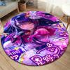 Oshi No Ko Round Area Rug,Carpet Rug for Living Room Bedroom Sofa Playroom Decor,Non-slip Floor Mat