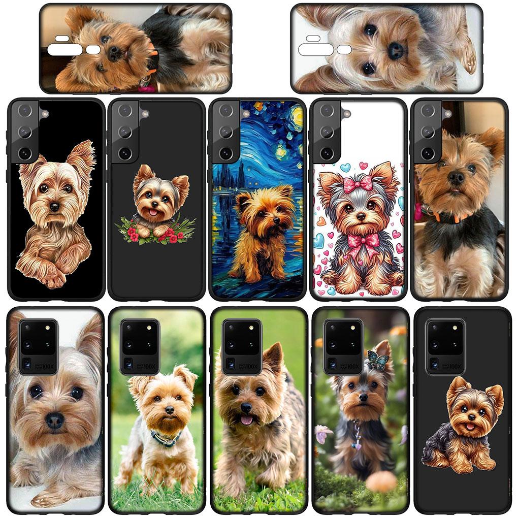 Yorkshire Terrier Yorkie Dog Pet Cover Case for Samsung Galaxy S21 S20 Fe S23 S22 Ultra S8 Plus A25 A12 A13 A21S A73 + Casing