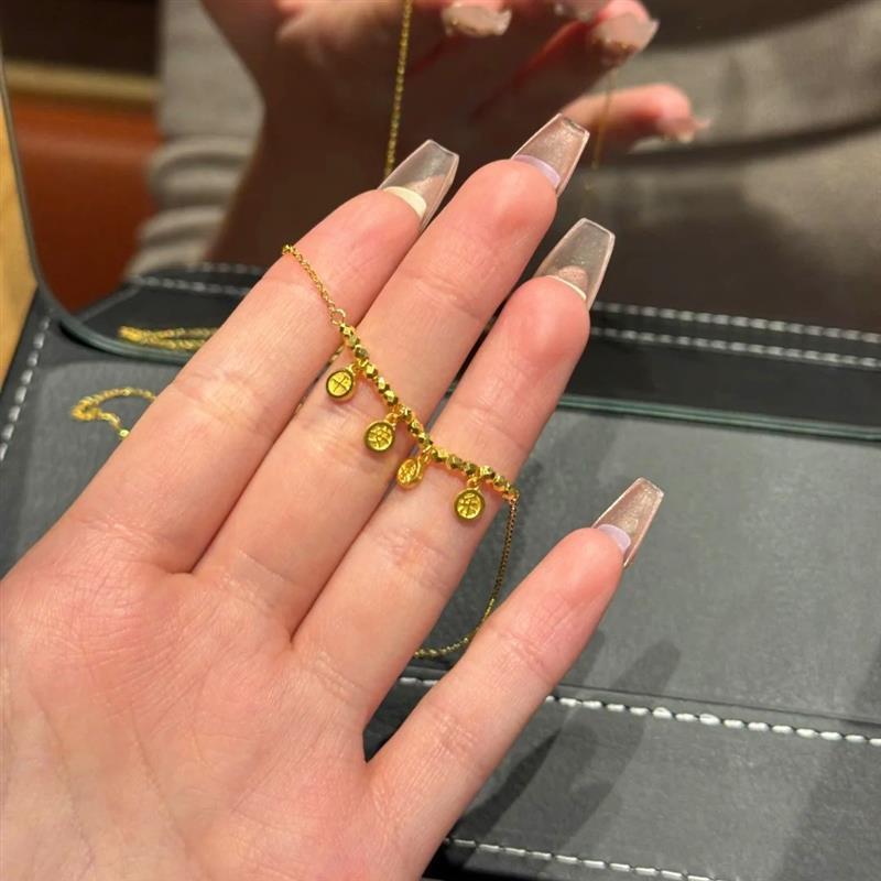 

Ожерелье-подвеска «Мир и радость», аксессуары, высококлассная цепочка для ключиц, модное ожерелье в стиле легкой роскоши, женское