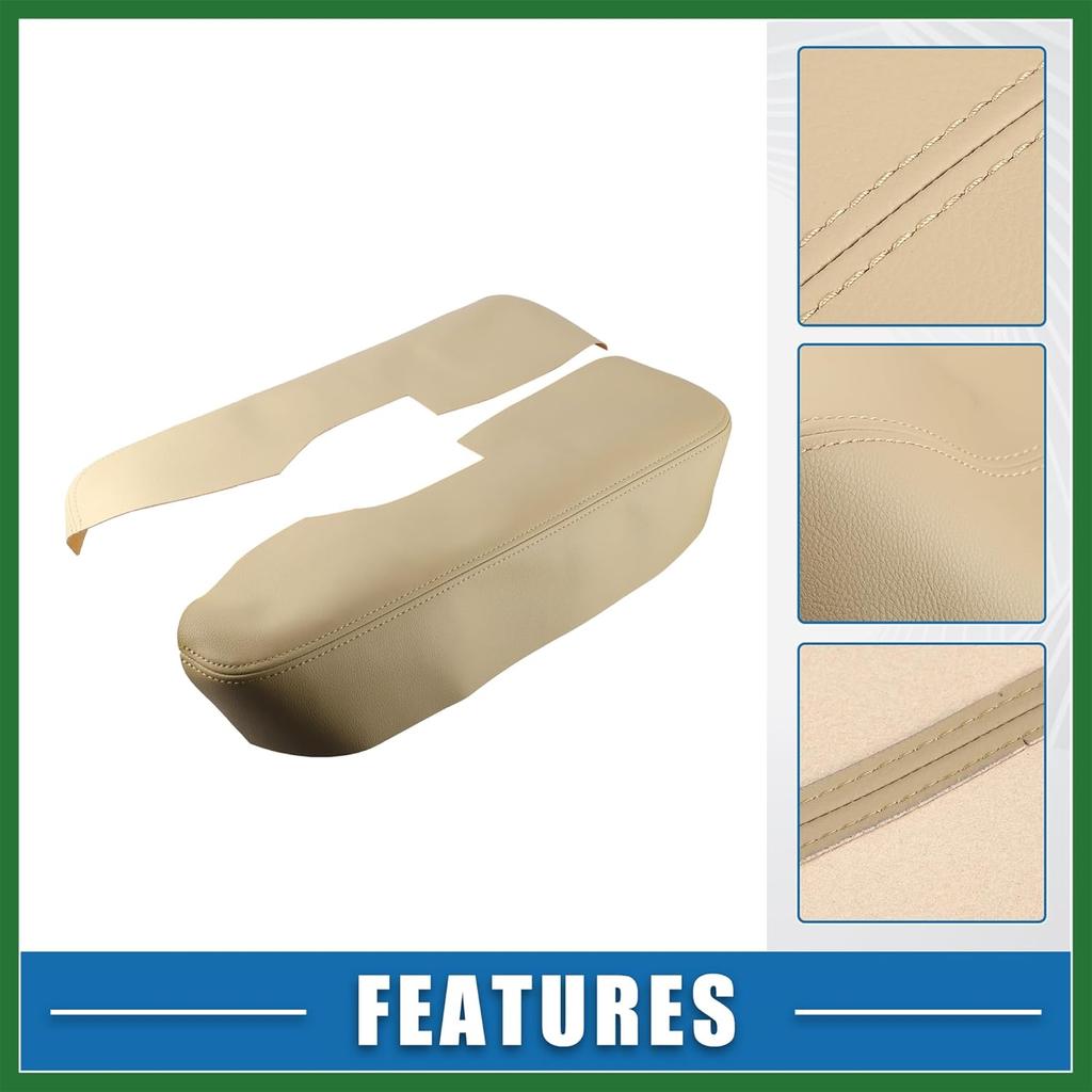 Motoforti Auto Vordertürverkleidung Armlehnenabdeckung Innenraumtürleisten für Acura TL 2009-2014 Beige 1 Paar Langlebig