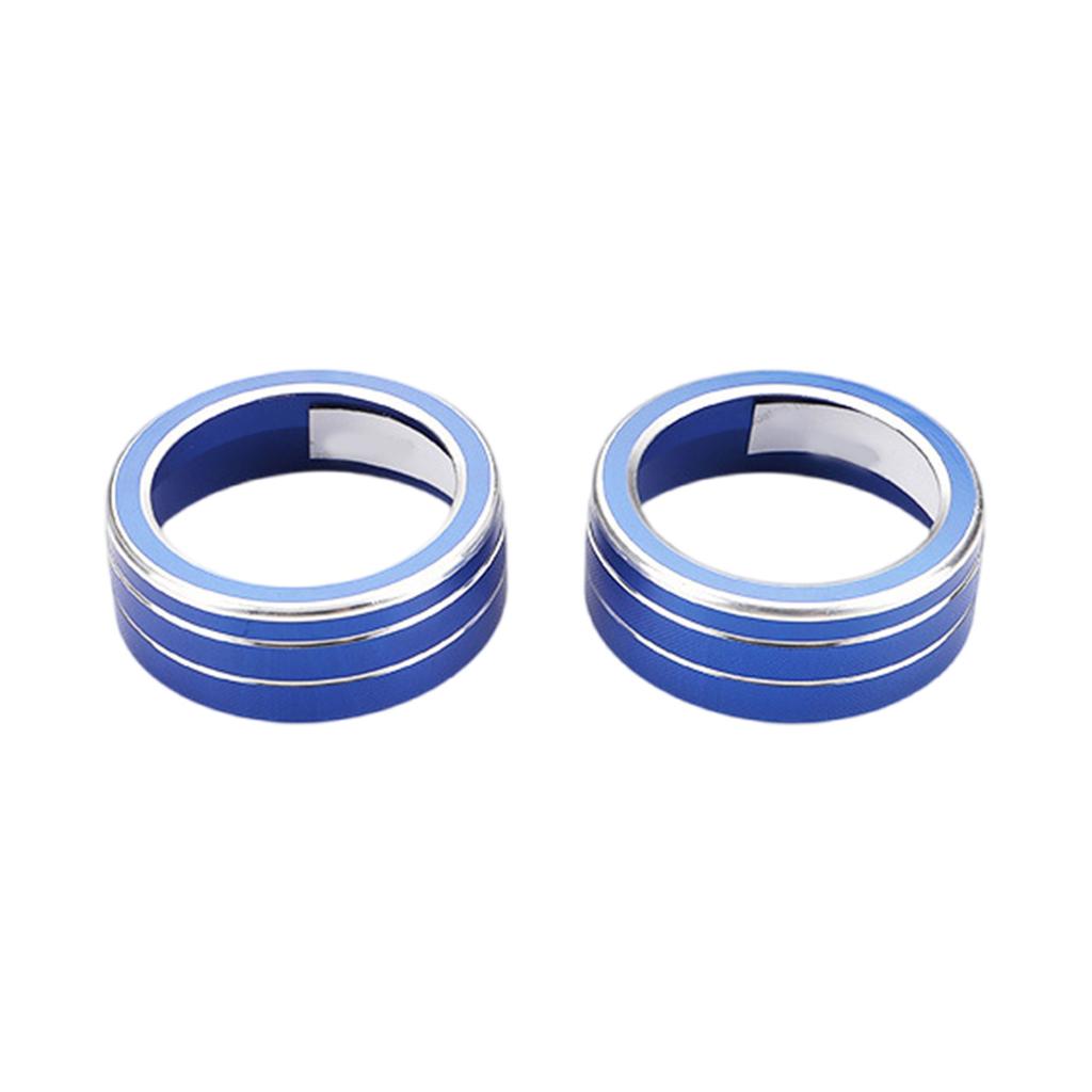 Aluminum Air Conditioner Knob Trim Air Conditioning Key Trim Air Conditioning Knob Covers Interior Decoration for Car
