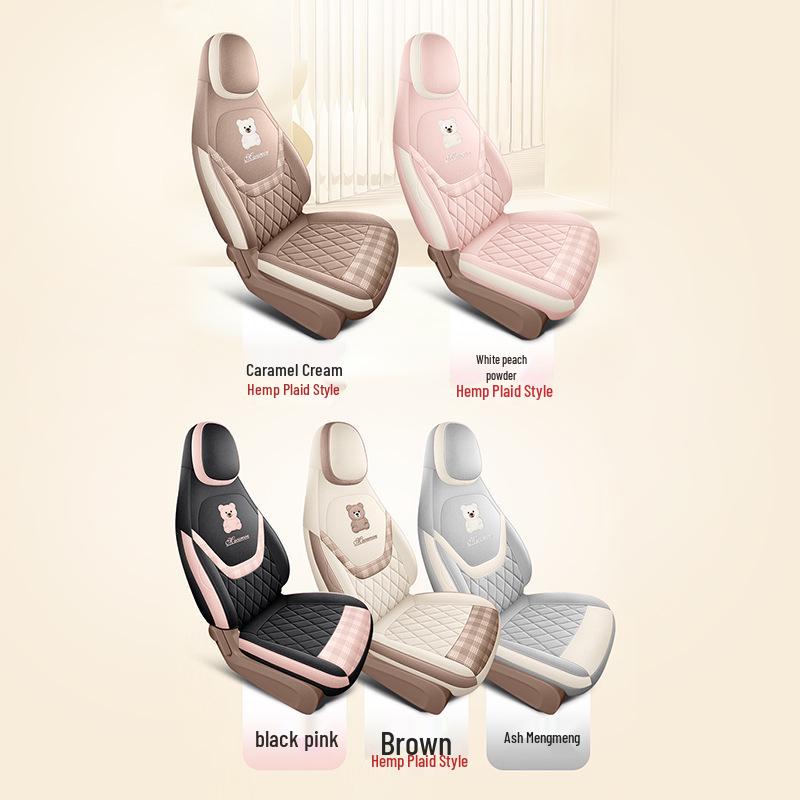 Breathable Cotton-Linen Car Seat Covers for 2026 Hongguang Mini (4-Door)