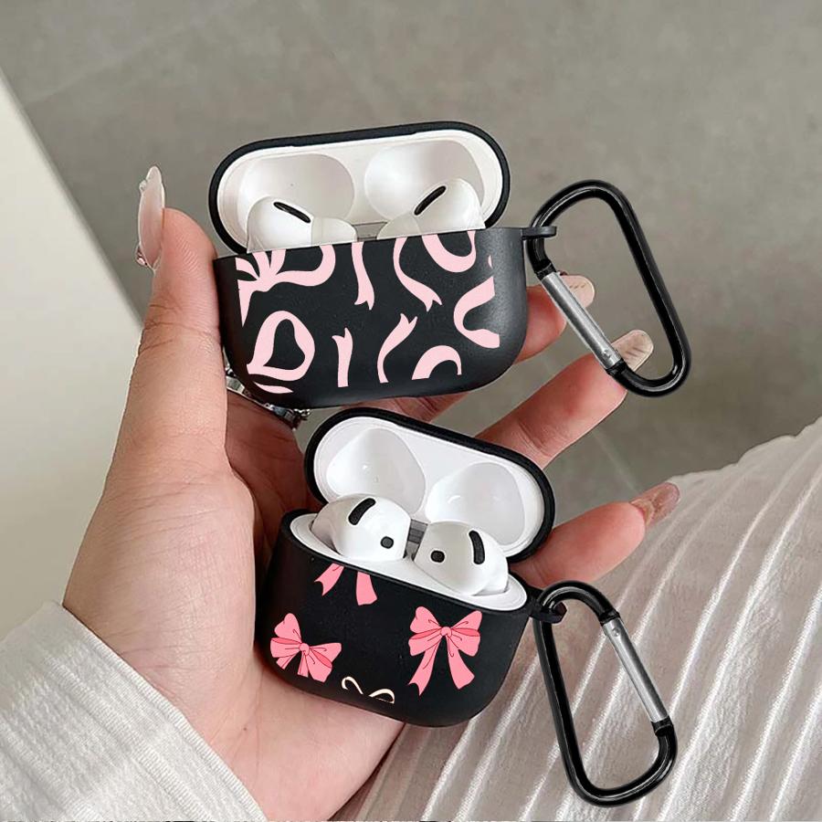 Cartoon Bow Case For Airpods 3 Pro Pro3 4 1 Pro2 2 Earphone Cases Cover
