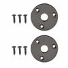 2PCS Metal Guitar Jack Plate Round Round Jack Plate  For Guitar Bass