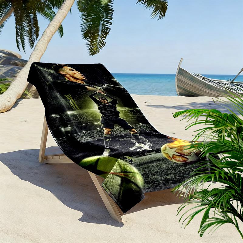 Electric Soccer Triumph beach towel Portable for travel Outdoor camping Outdoor pool towel quick-drying swim towel Absorbent bath towel