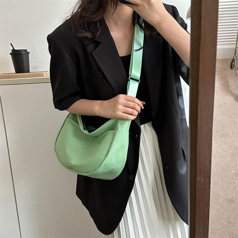 Chic Single Shoulder Women's Bag 2023 Summer New Casual Commuting Tote Bag Street Style Trendy Oxford Fabric