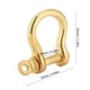 2 Σετ Κρίκος Αγκύρωσης Καθαρός Ορείχαλκος Τύπου U Μπρελόκ Γάντζος Χρυσή Συνδετική Αγκράφα 10mm