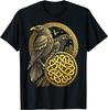 Norse Knotwork Odins Ravens Huginn  Muninn TShirt 100 Cotton ONeck Short Sleeve Summer Casual Unisexs Tshirt Streetwear
