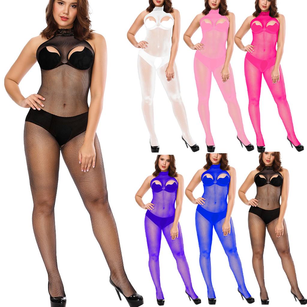 

Сексуальные женщины Fishnet Babydoll нижнее белье нижнее белье Ночная одежда Боди