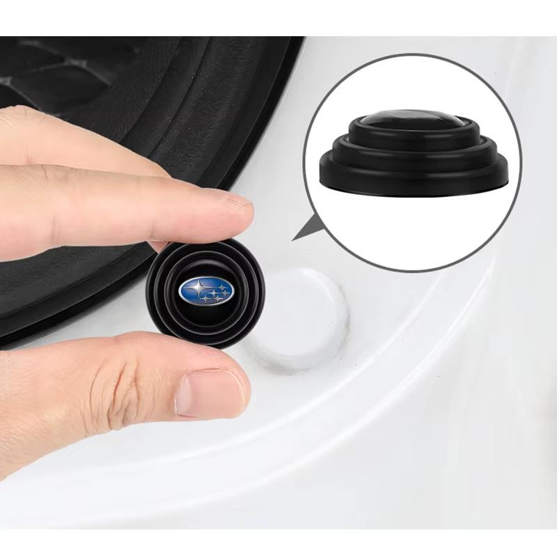 Car Silicone Door Shock Stickers Absorber Soundproof Buffer Pier for Subaru Impreza Forester Tribeca XV BRZ car styling auto VV777