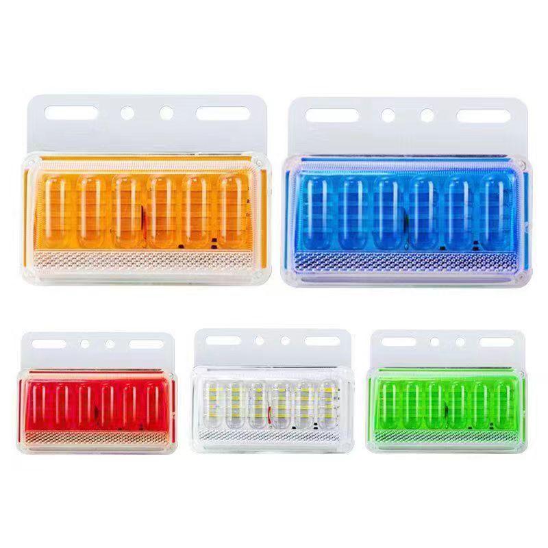 24V/12V Waterproof Super Bright Truck LED Side Lights - New 6D Enhanced Ground Illumination Marker Lights