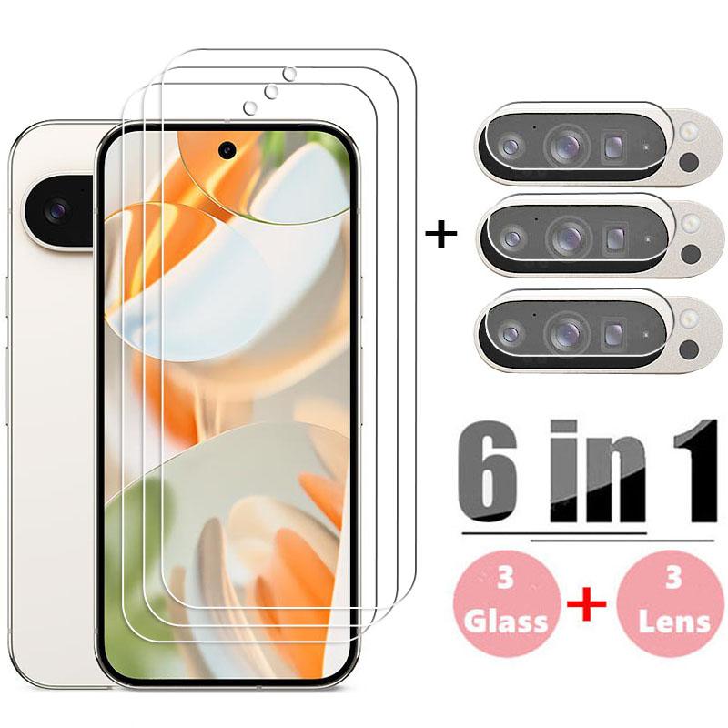 6in1 For Google Pixel 10 Pro Screen Glass Pixel 10 Pro XL Tempered Glass Screen Protector Protective Phone Film Pixel 10 Pro