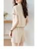 Summer Fairy Casual Shorts & Tee Set for Women - Fresh & Age-Reducing Two-Piece